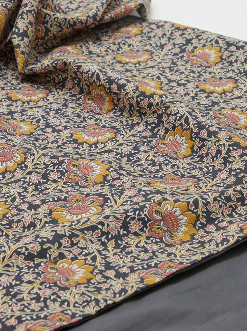 Housse de couette (260 x 240cm) fleurs - Kiabi