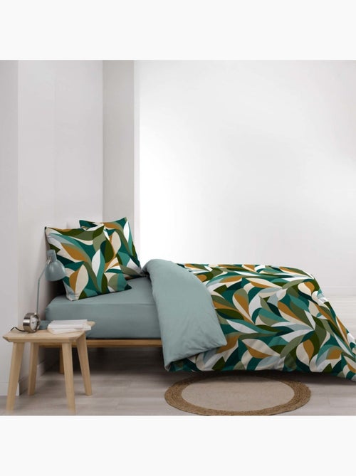 Housse de couette 260x240 + 2 taies 100% coton - Kiabi