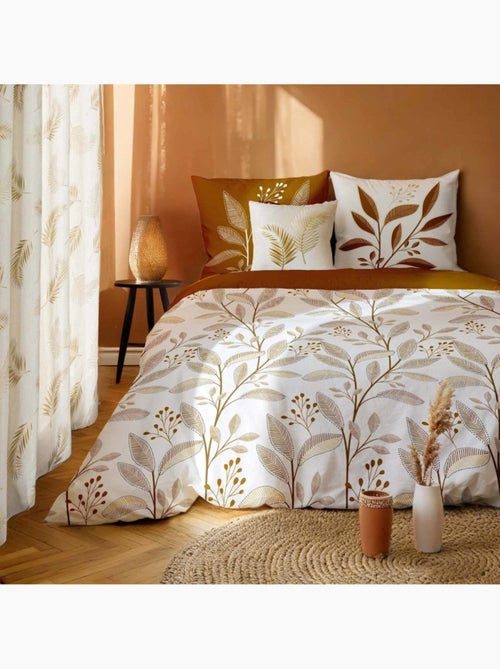 Housse de couette 260x240 + 2 taies 100% coton - Kiabi Housse de couette 260x240 + 2 taies 100% coton - Kiabi