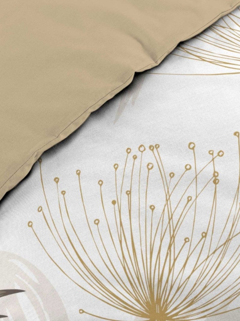 Housse de couette 260x240 + 2 taies BASTILLE 100% coton Blanc - Kiabi