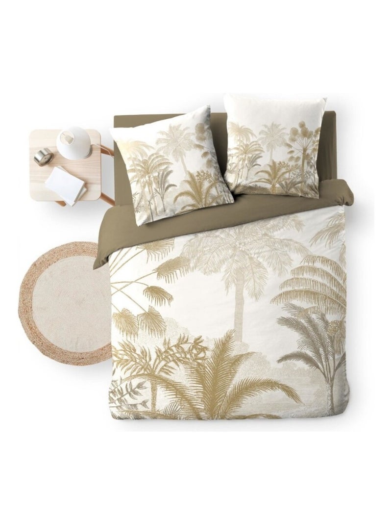 Housse de couette 260x240 + 2 taies COCOTY 100% coton Blanc - Kiabi
