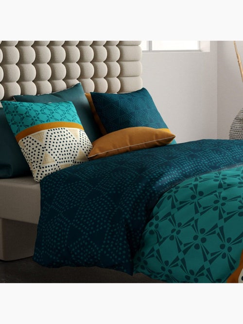 Housse de couette 260x240 + 2 taies coton 57 fils - Kiabi