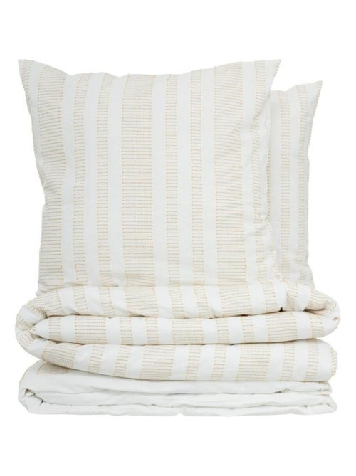 Housse de couette 260x240 + 2 taies coton ISAO - Kiabi