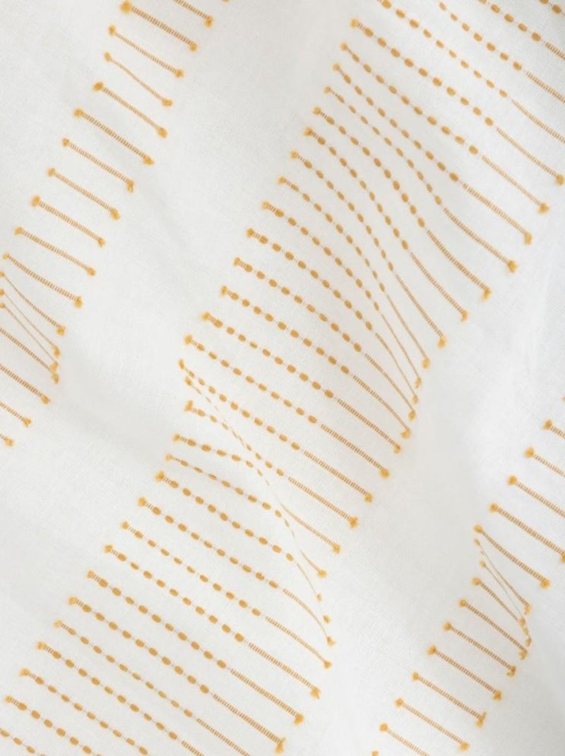 Housse de couette 260x240 + 2 taies coton ISAO Blanc - Kiabi