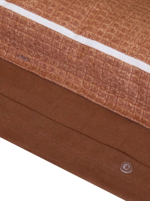 Housse de couette 260x240 + 2 taies flanelle 100% coton - Kiabi