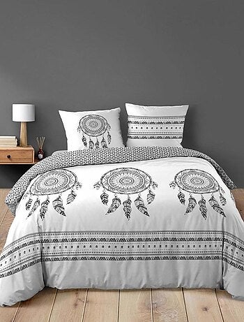 Housse de couette 260x240 + 2 taies INDIAN DREAM 100% coton