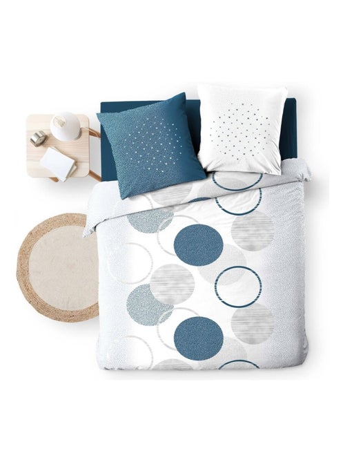 Housse de couette 260x240 + 2 taies Voie lactée coton - Kiabi Housse de couette 260x240 + 2 taies Voie lactée coton - Kiabi