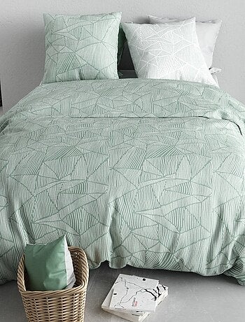 Housse de couette 260x240 ADELY + 2 taies coton 57 fils
