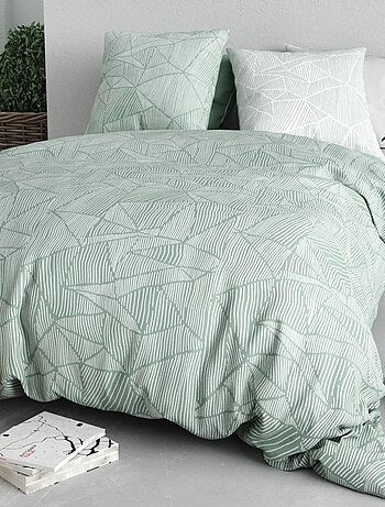 Housse de couette 260x240 ADELY + 2 taies coton 57 fils