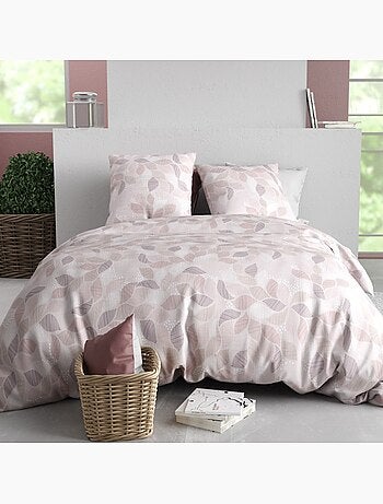 Housse de couette 260x240 ALIX + 2 taies coton 57 fils