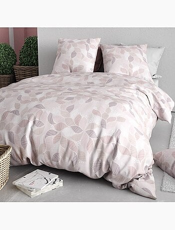 Housse de couette 260x240 ALIX + 2 taies coton 57 fils