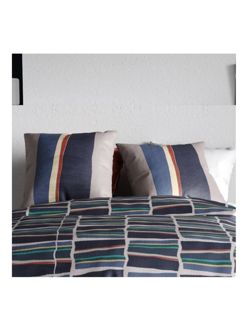 Housse de couette 260x240 ARTY + 2 taies coton 57 fils - Kiabi