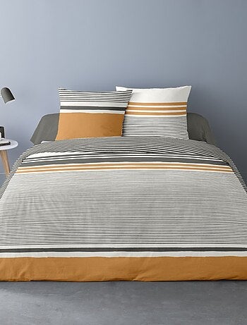 Housse de couette 260x240 AUGUSTE + 2 taies 100% coton
