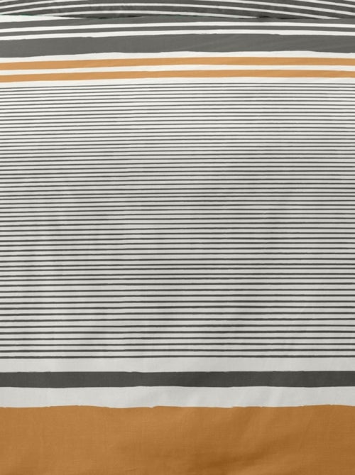 Housse de couette 260x240 AUGUSTE + 2 taies 100% coton - Kiabi