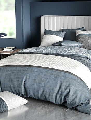 Housse de couette 260x240 BREHAT + 2 taies coton 57 fils
