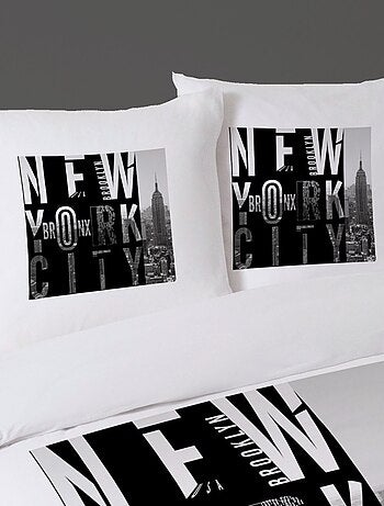 Housse de couette 260x240 BRONX + 2 taies 100% coton
