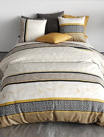 Housse de couette 260x240 CARIOCA + 2 taies coton 57 fils