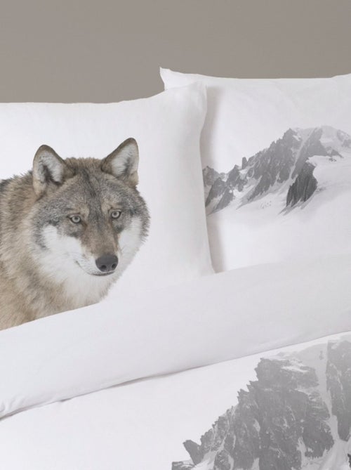 Housse de couette 260x240 CIMES + 2 taies 100% coton - Kiabi