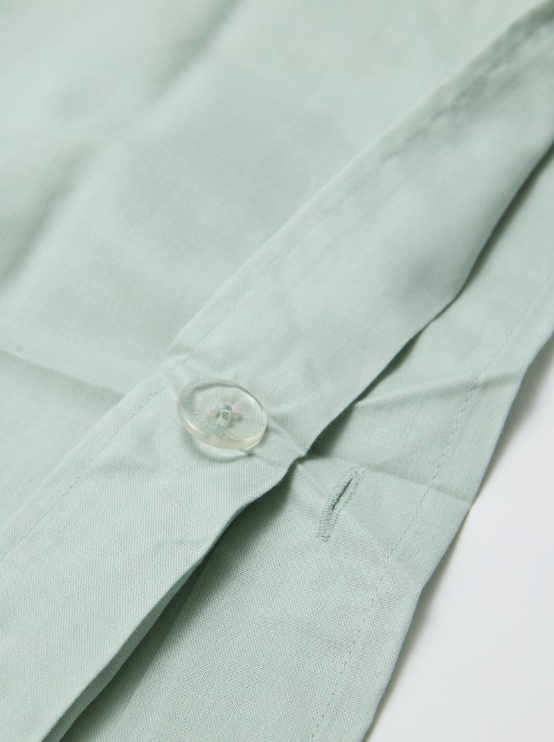 Housse de couette (260x240 cm) - Kiabi Home Bleu turquoise - Kiabi