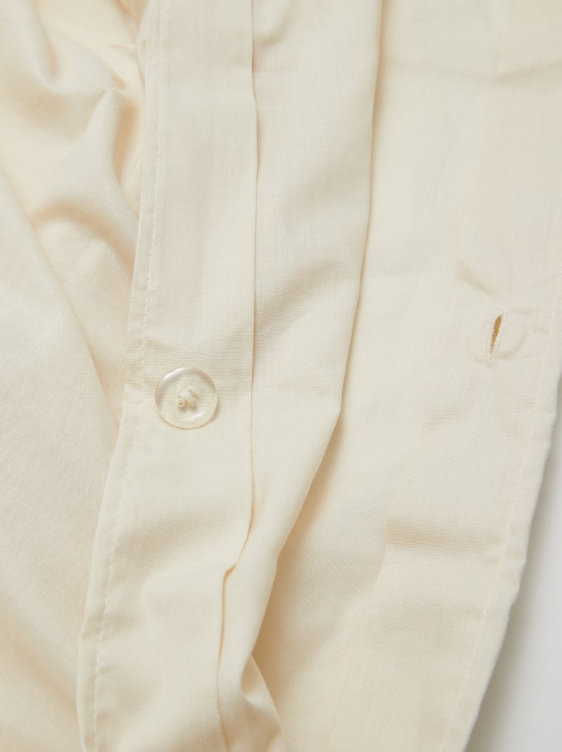 Housse de couette (260x240 cm) - Kiabi Home Ecru - Kiabi