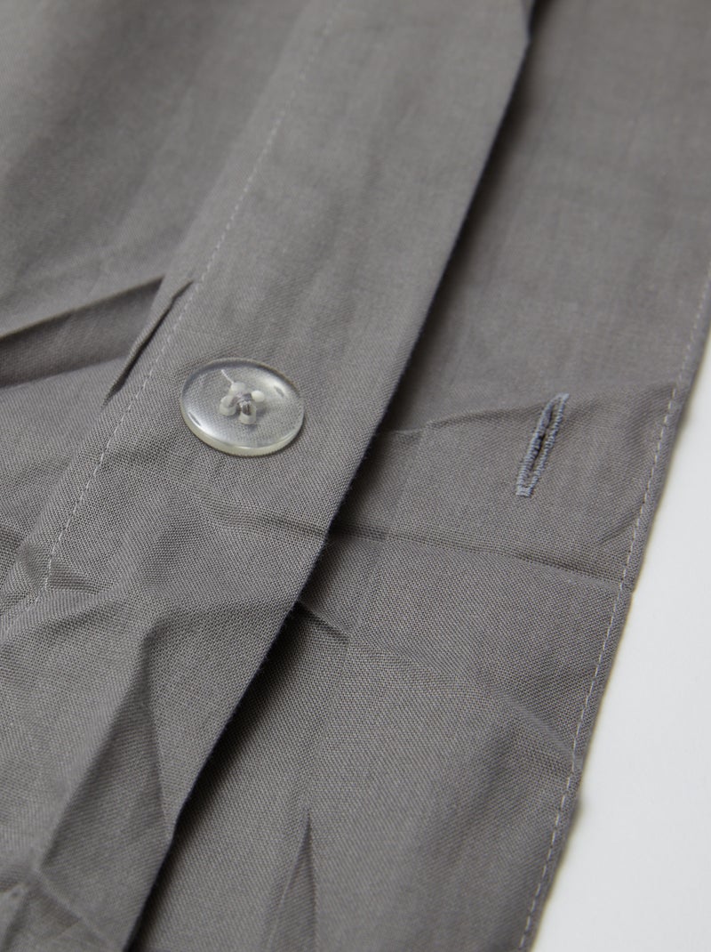 Housse de couette (260x240 cm) - Kiabi Home Gris - Kiabi