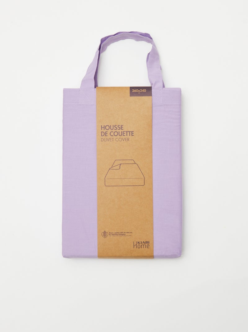 Housse de couette (260x240 cm) - Kiabi Home Violet - Kiabi