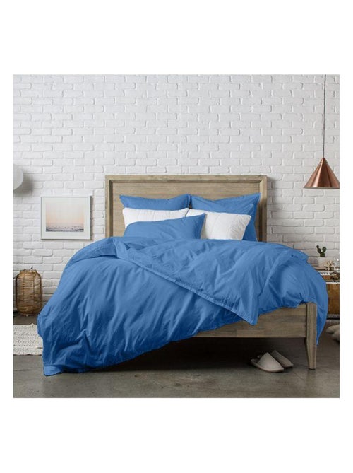 Housse de couette 260x240 cm Percale Lake - Kiabi