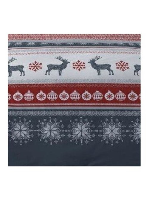 Housse de couette 260x240 FENRIS Rouge + 2 taies matière Polaire - Kiabi