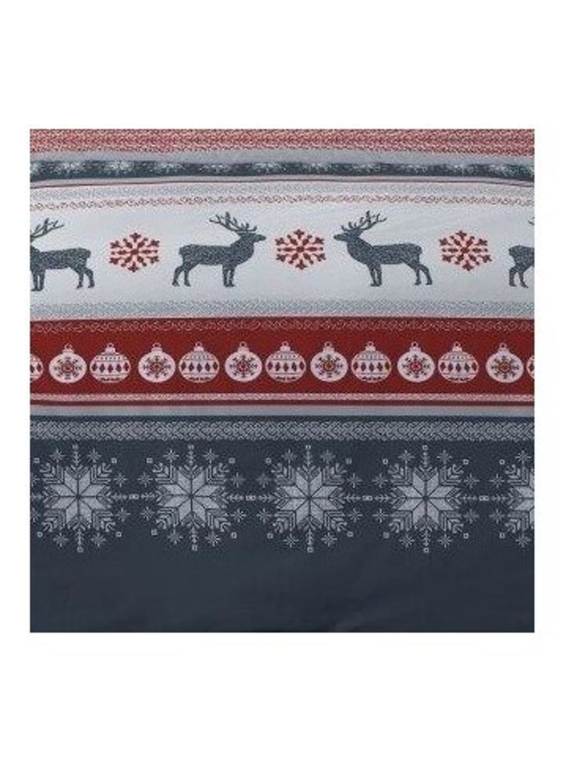 Housse de couette 260x240 FENRIS Rouge + 2 taies matière Polaire Rouge - Kiabi