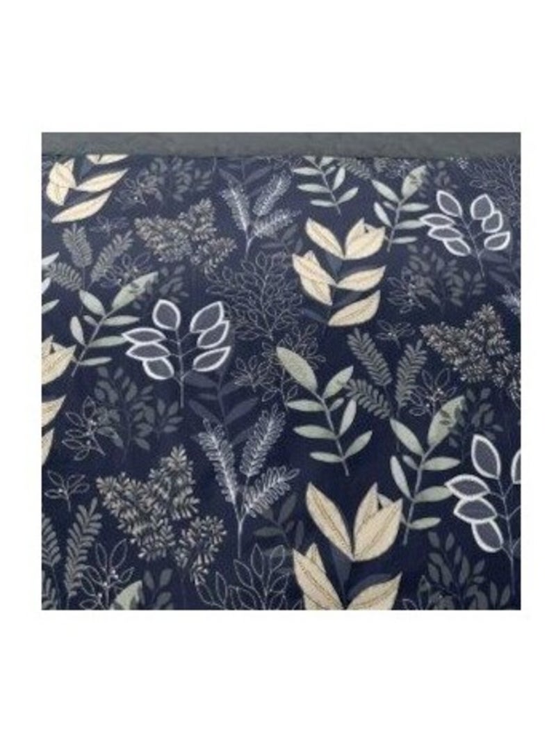 Housse de couette 260x240 GAIA + 2 taies matière Polaire Bleu - Kiabi