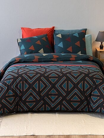 Housse de couette 260x240 HOLI + 2 taies coton 57 fils