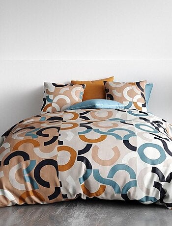 Housse de couette 260x240 IGOR + 2 taies coton 57 fils