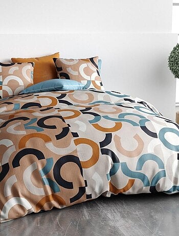 Housse de couette 260x240 IGOR + 2 taies coton 57 fils