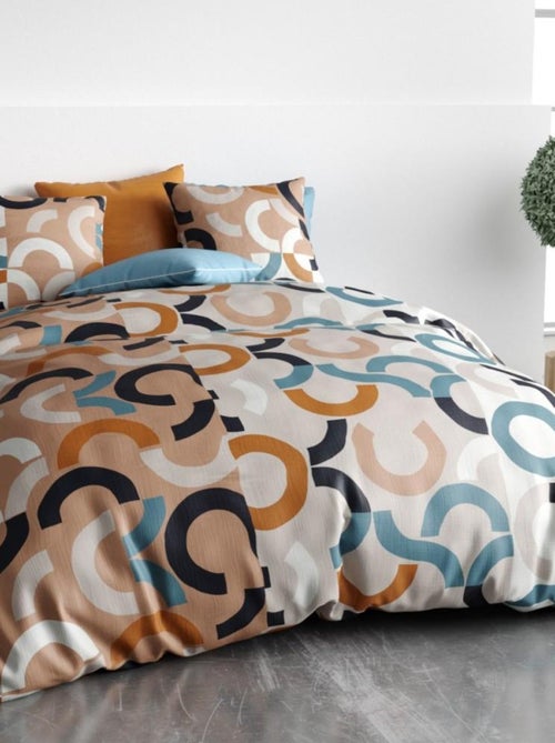 Housse de couette 260x240 IGOR + 2 taies coton 57 fils - Kiabi