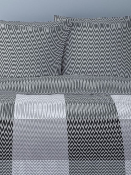 Housse de couette 260x240 Legolas + 2 taies coton flanelle - Kiabi
