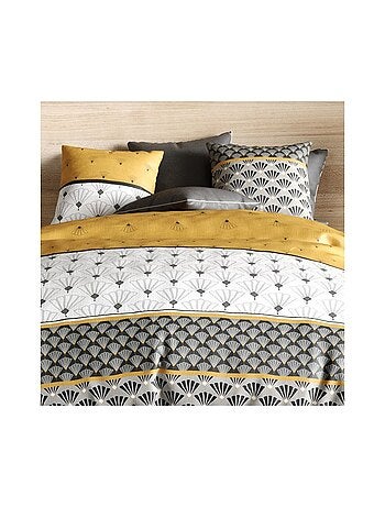 Housse de couette 260x240 Léo + 2 taies coton 57 fils