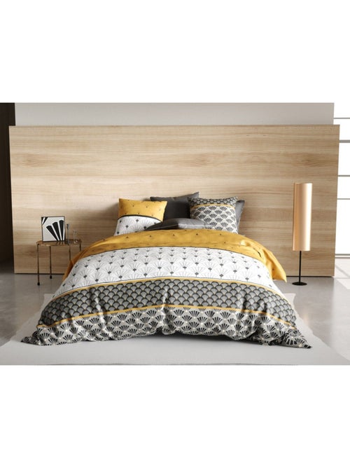 Housse de couette 260x240 Léo + 2 taies coton 57 fils - Kiabi Housse de couette 260x240 Léo + 2 taies coton 57 fils - Kiabi