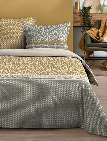 Housse de couette 260x240 MAGDALA + 2 taies coton 57 fils