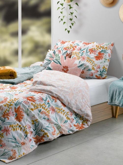 Housse de couette 260x240 MARNA + 2 taies coton 57 fils - Kiabi