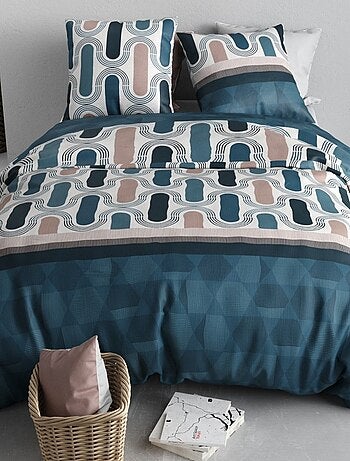 Housse de couette 260x240 MISTRI + 2 taies coton 57 fils