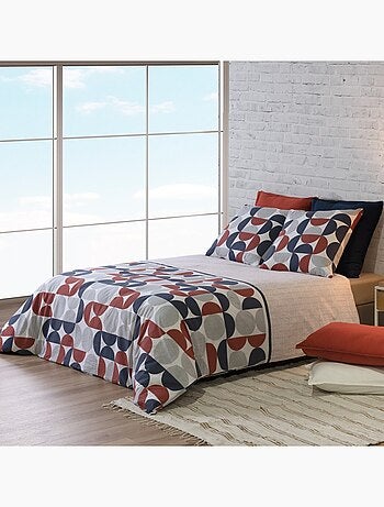 Housse de couette 260x240 MOON + 2 taies coton 57 fils