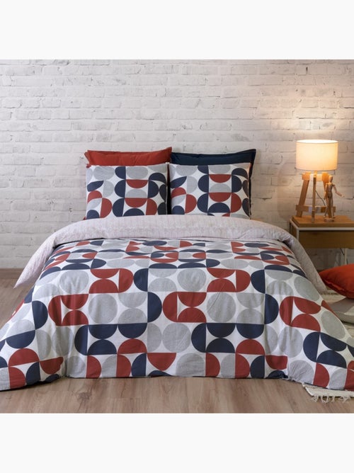 Housse de couette 260x240 MOON + 2 taies coton 57 fils - Kiabi Housse de couette 260x240 MOON + 2 taies coton 57 fils - Kiabi