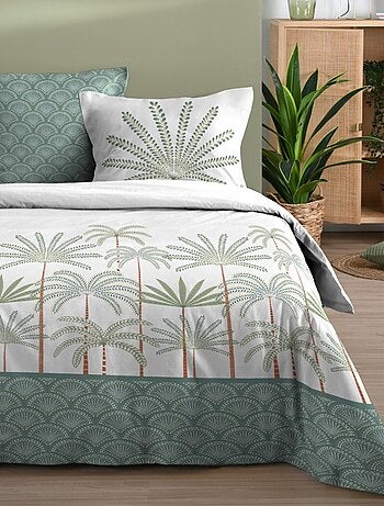 Housse de couette 260x240 MORPHEA + 2 taies coton 57 fils