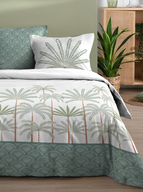 Housse de couette 260x240 MORPHEA + 2 taies coton 57 fils - Kiabi