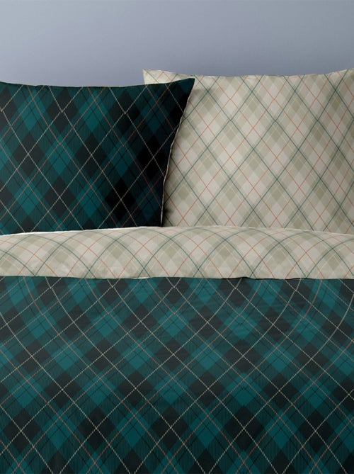 Housse de couette 260x240 Nahor + 2 taies coton flanelle - Kiabi Housse de couette 260x240 Nahor + 2 taies coton flanelle - Kiabi