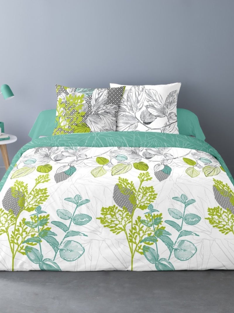 Housse de couette 260x240 POLLY + 2 taies 100% coton Multicolore - Kiabi