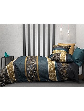 Housse de couette 260x240 Qobe + 2 taies coton 57 fils