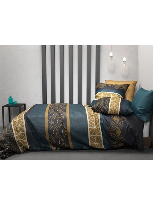 Housse de couette 260x240 Qobe + 2 taies coton 57 fils - Kiabi