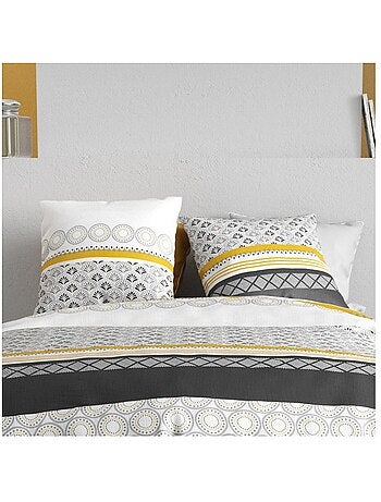 Housse de couette 260x240 SPIRA + 2 taies coton 57 fils