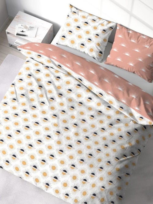 Housse de couette 260x240 TERRAMEA + 2 taies 100% coton adouci 57 fils/cm2 - Kiabi Housse de couette 260x240 TERRAMEA + 2 taies 100% coton adouci 57 fils/cm2 - Kiabi